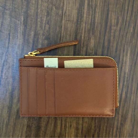 Madewell the essential zip card case wallet size 3” by 5” - Picture 11 of 11